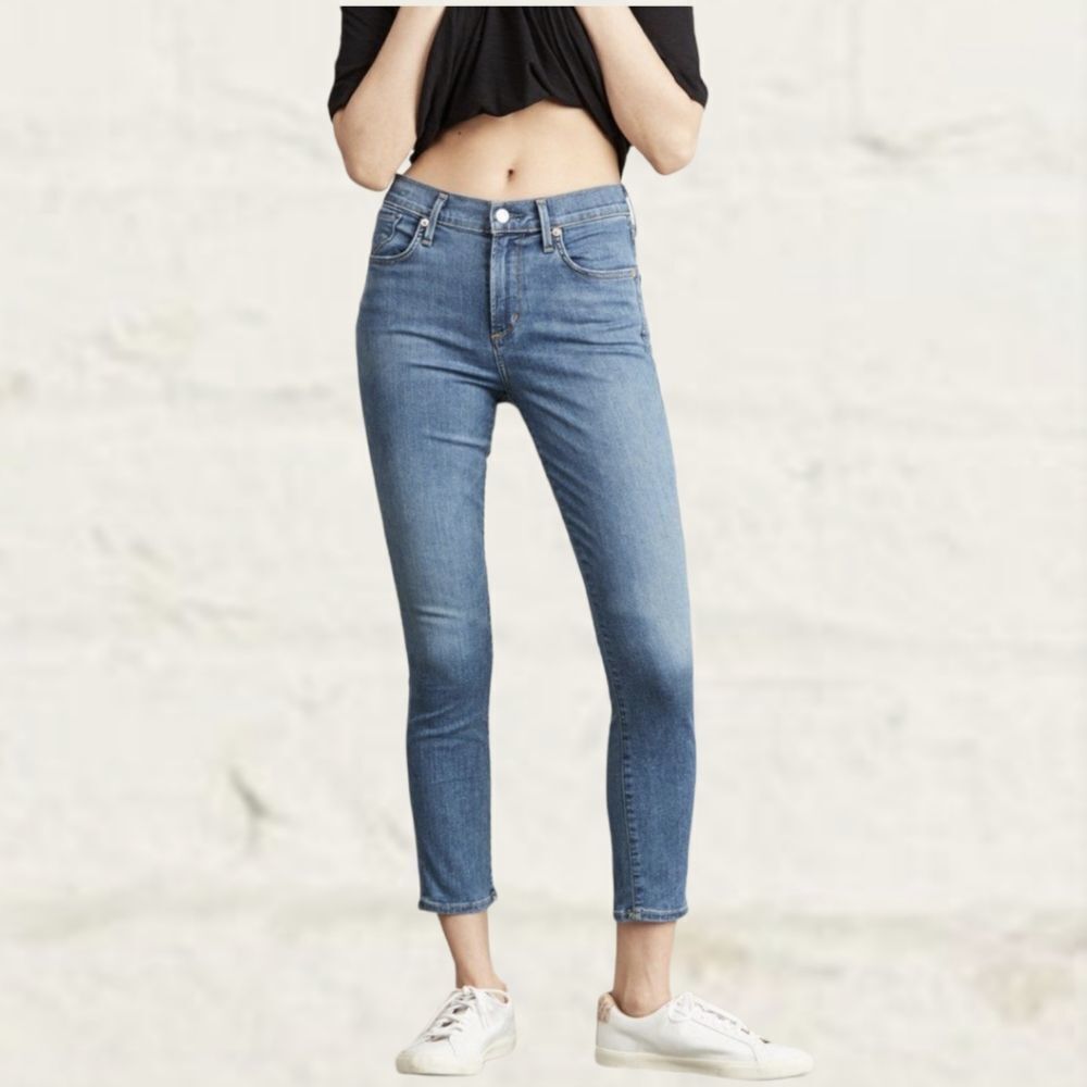 AGOLDE Amour Vert Sophie Crop Jeans Size 25 - Picture 1 of 11